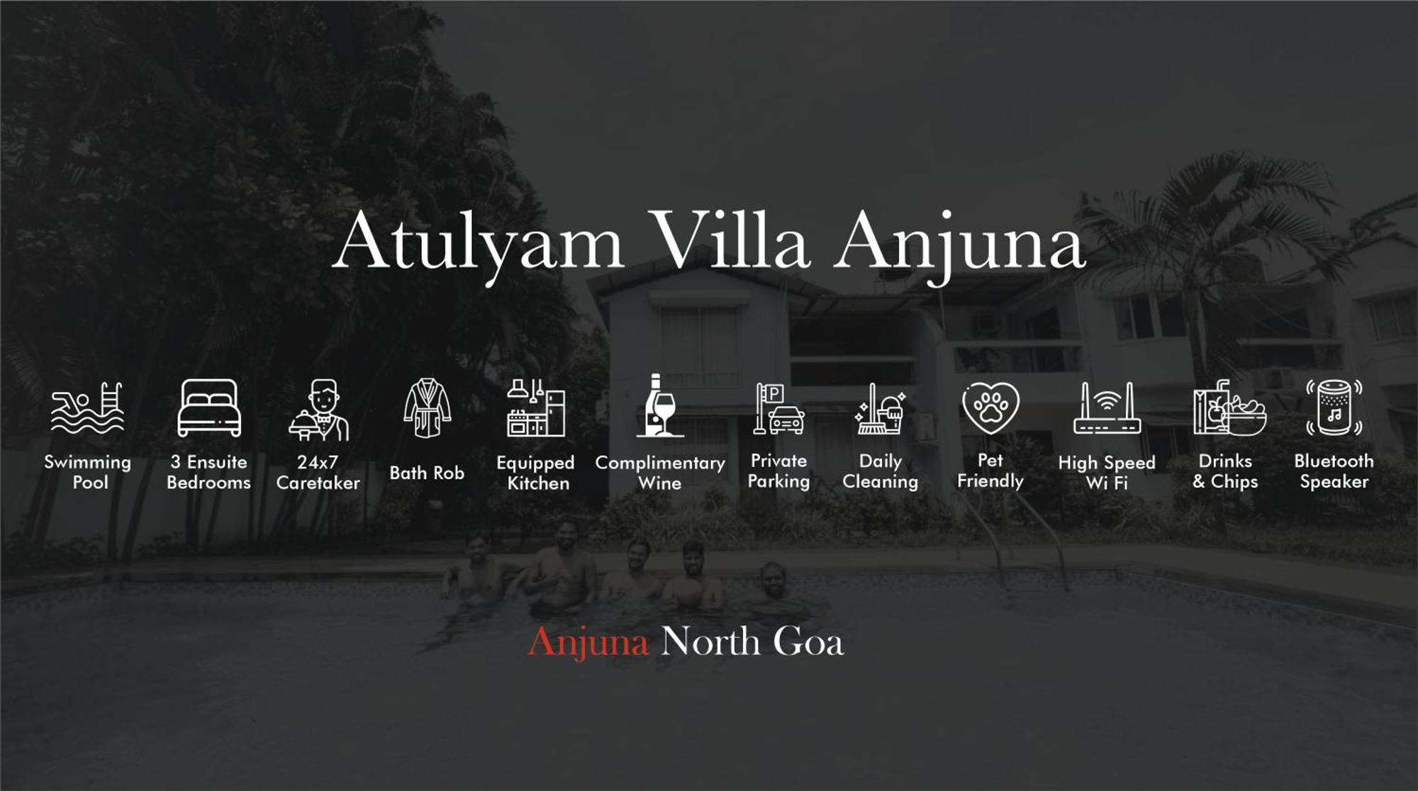 Atulyam Villa- Anjuna Luaran gambar